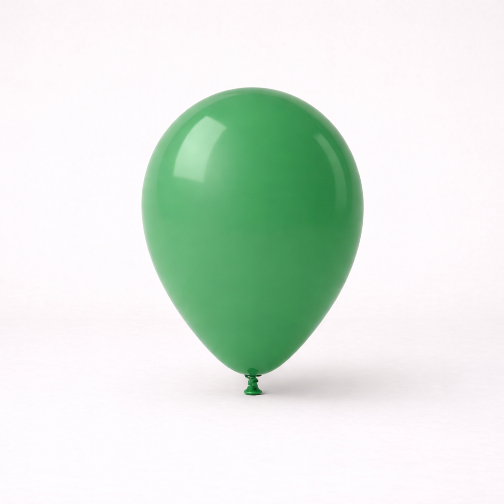 Groene latex ballon voor kinderfeestje