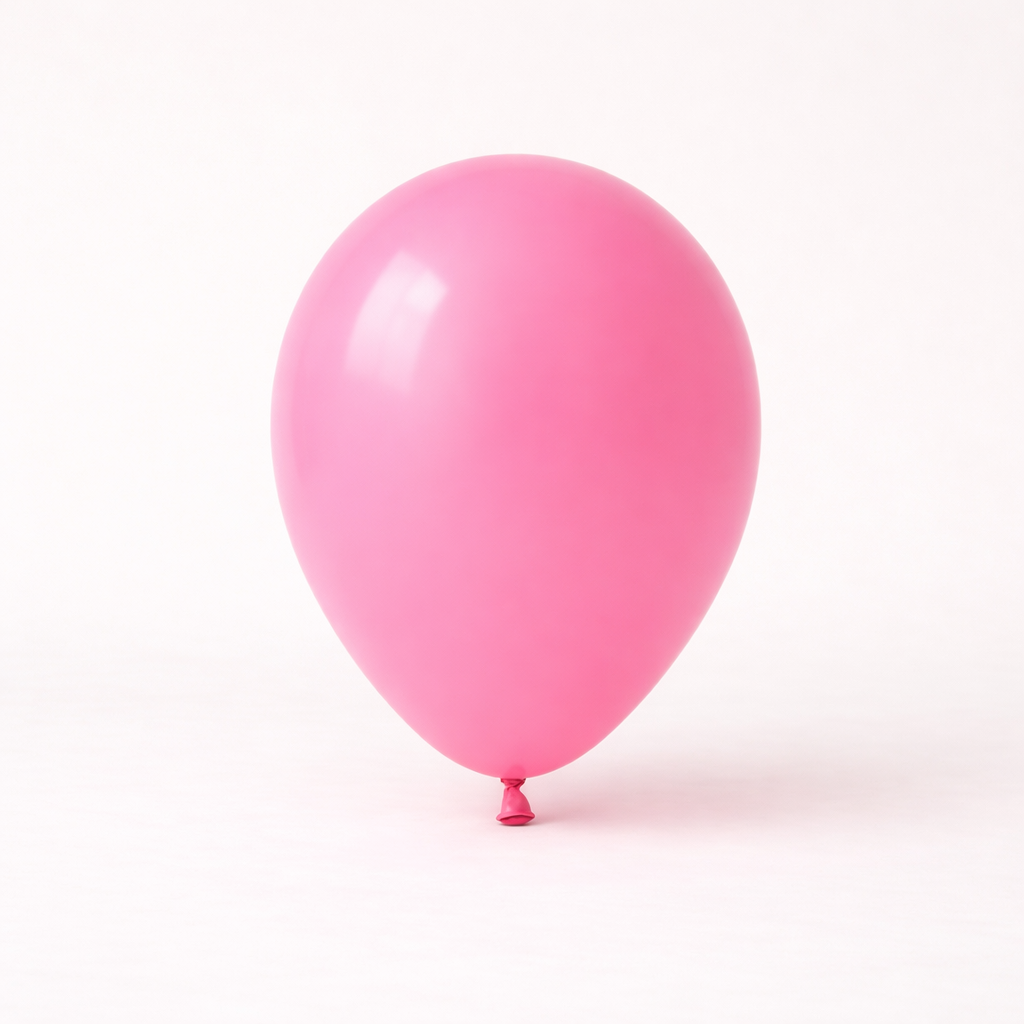 Roze latex ballon voor kinderfeestje