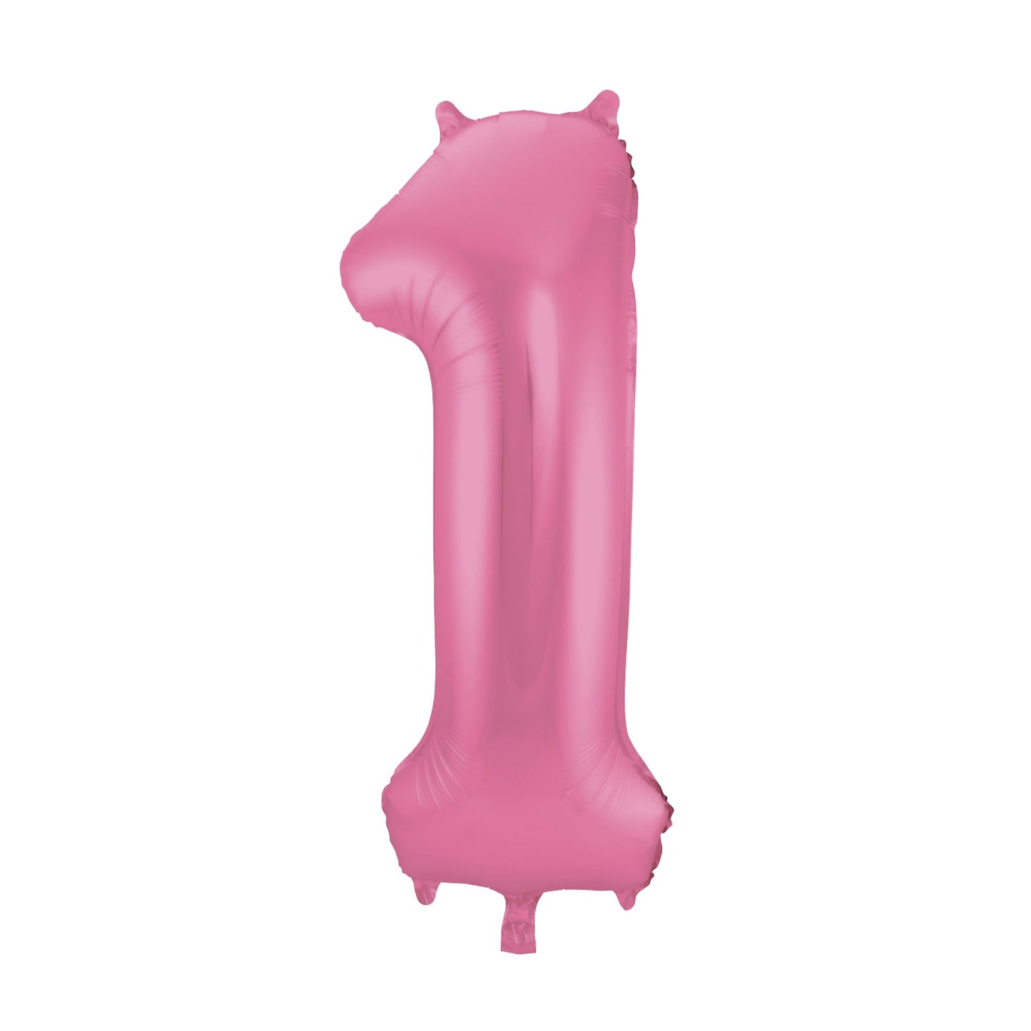 Folieballon cijfer 1 Roze 86 cm