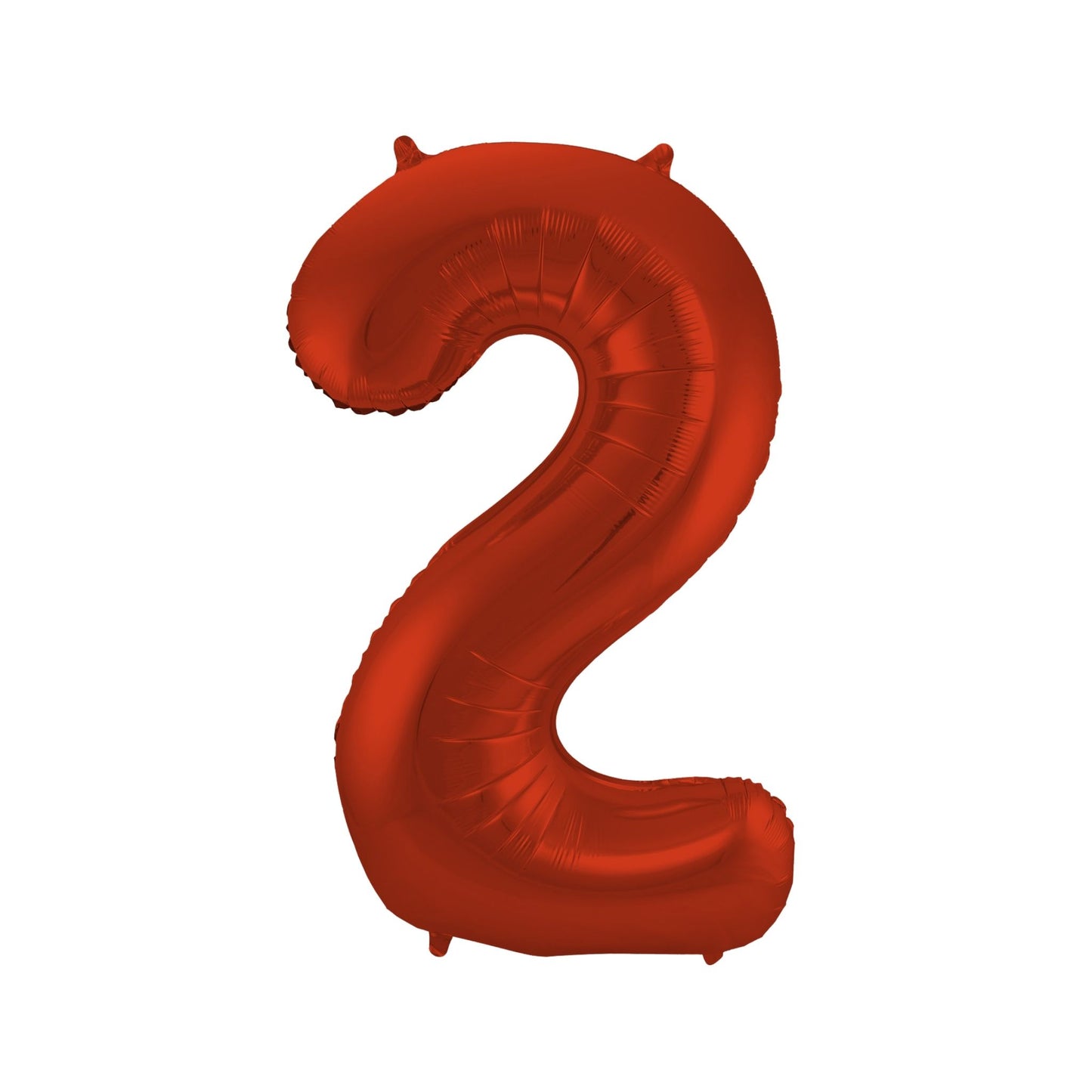 Folieballon cijfer 2 Rood 86 cm