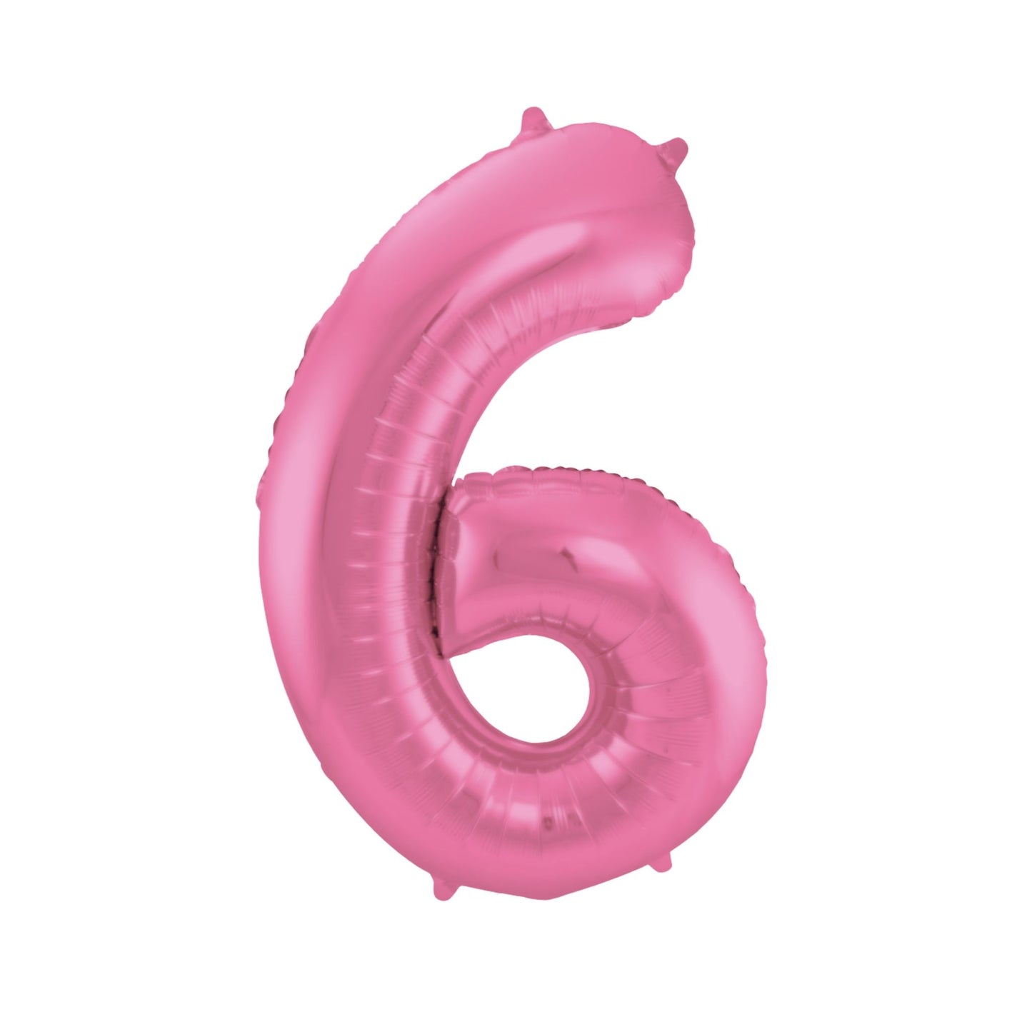 Folieballon cijfer 6 Roze 86 cm
