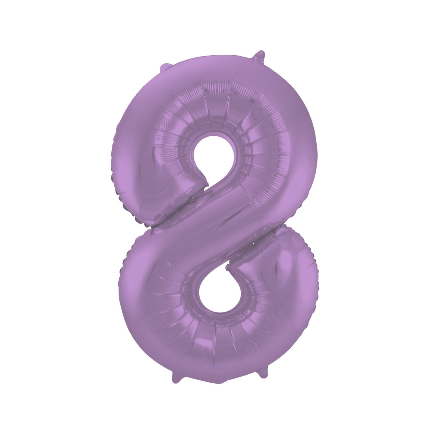 Folieballon cijfer 8 Paars 86 cm
