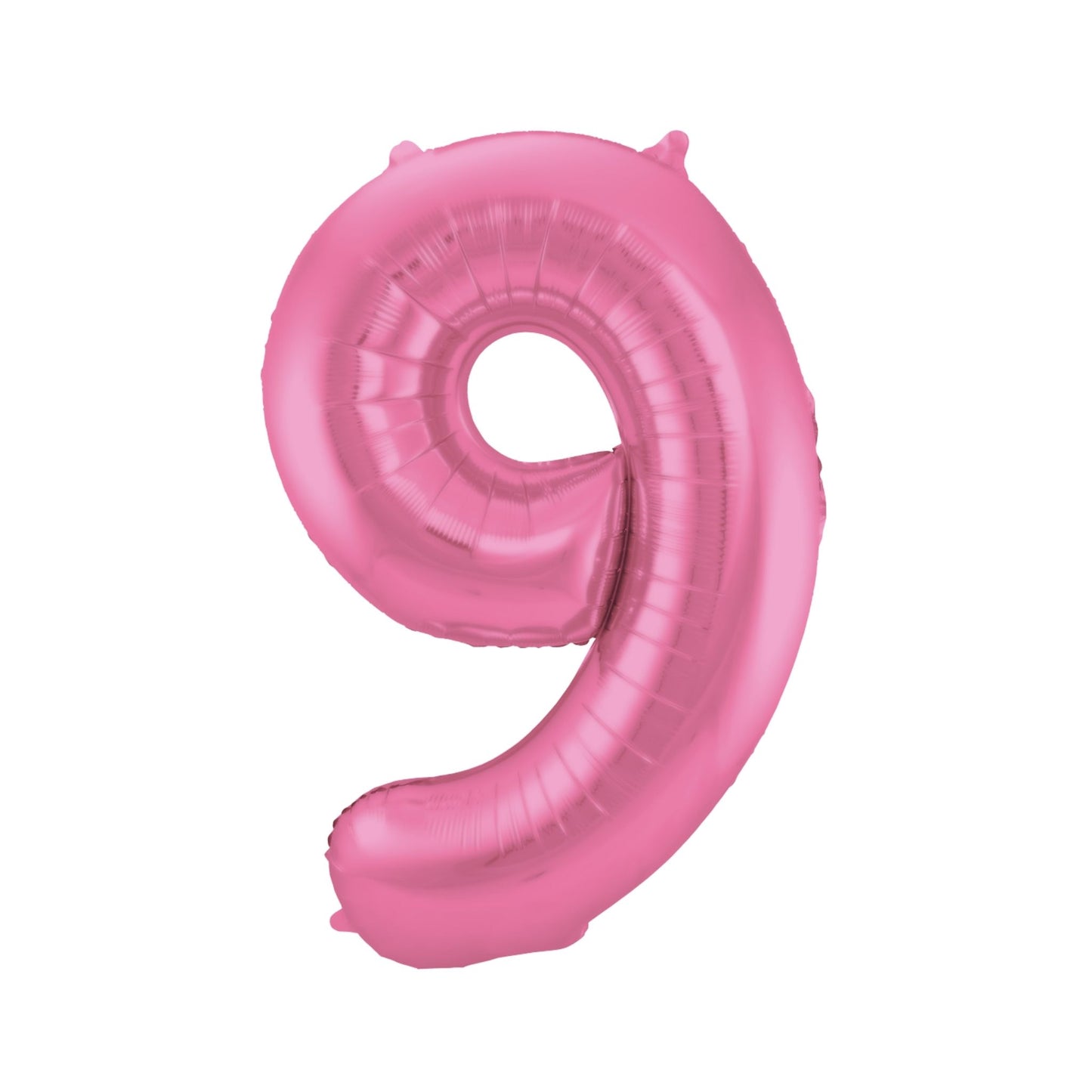 Folieballon cijfer 9 Roze 86 cm