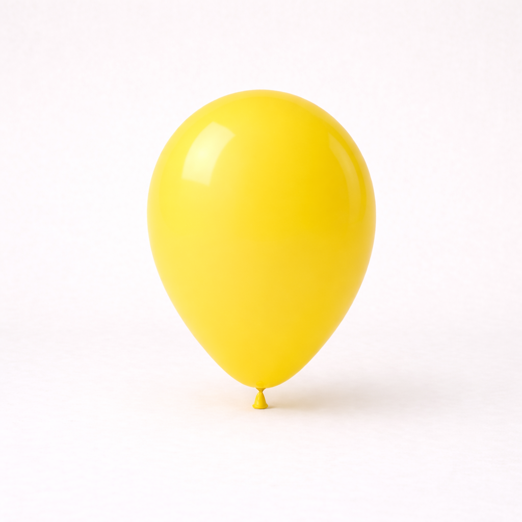 gele latex ballon voor kinderfeestje