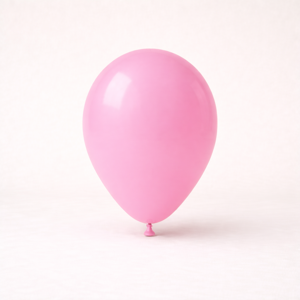 Lichtroze latex ballon voor kinderfeestje