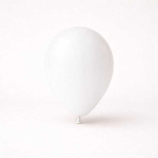 witte latex ballon voor kinderfeestje