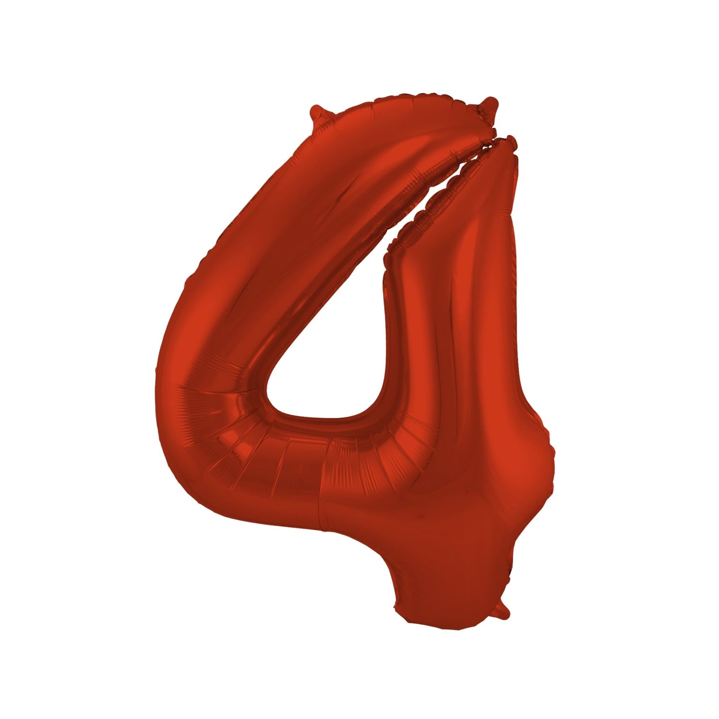 Folieballon cijfer 4 Rood 86 cm