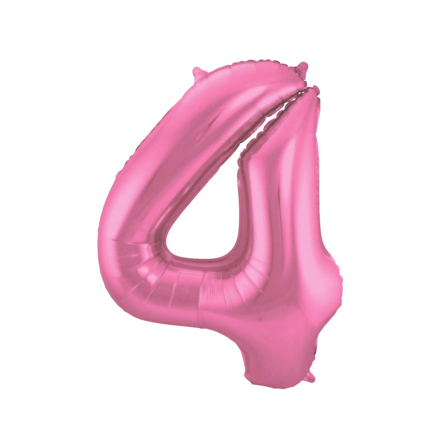 Folieballon cijfer 4 Roze 86 cm