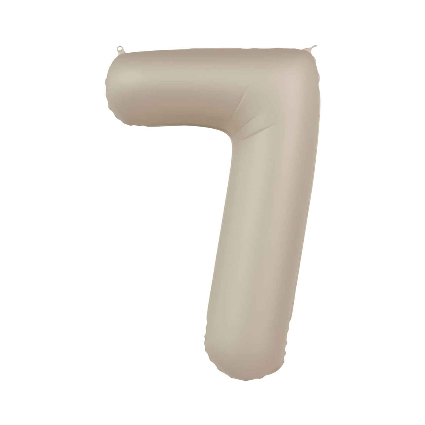 Folieballon cijfer 7 Beige 86 cm