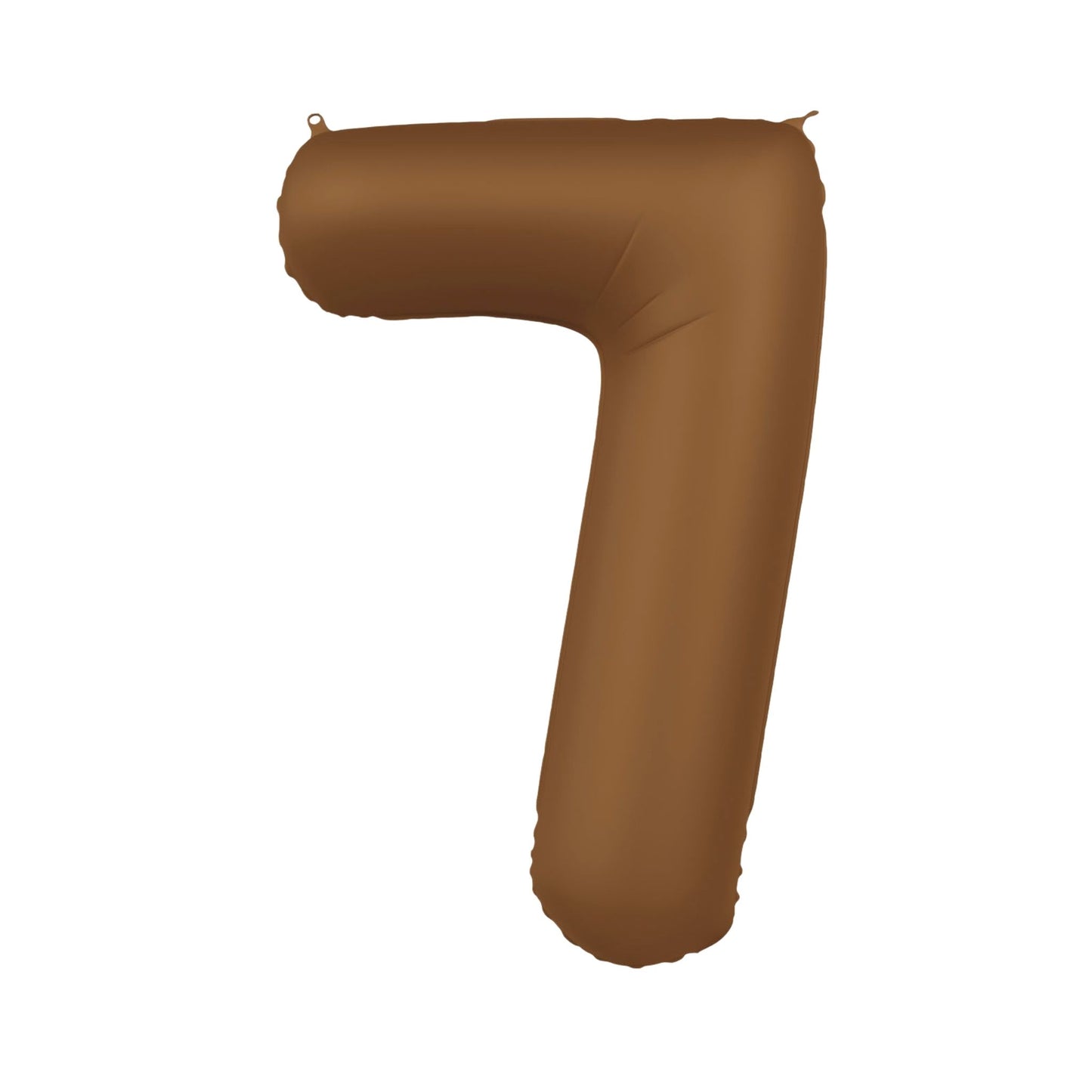 Folieballon cijfer 7 Bruin 86 cm