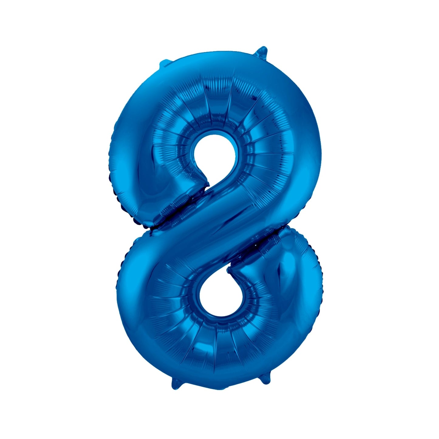 Folieballon cijfer 8 Blauw 86 cm