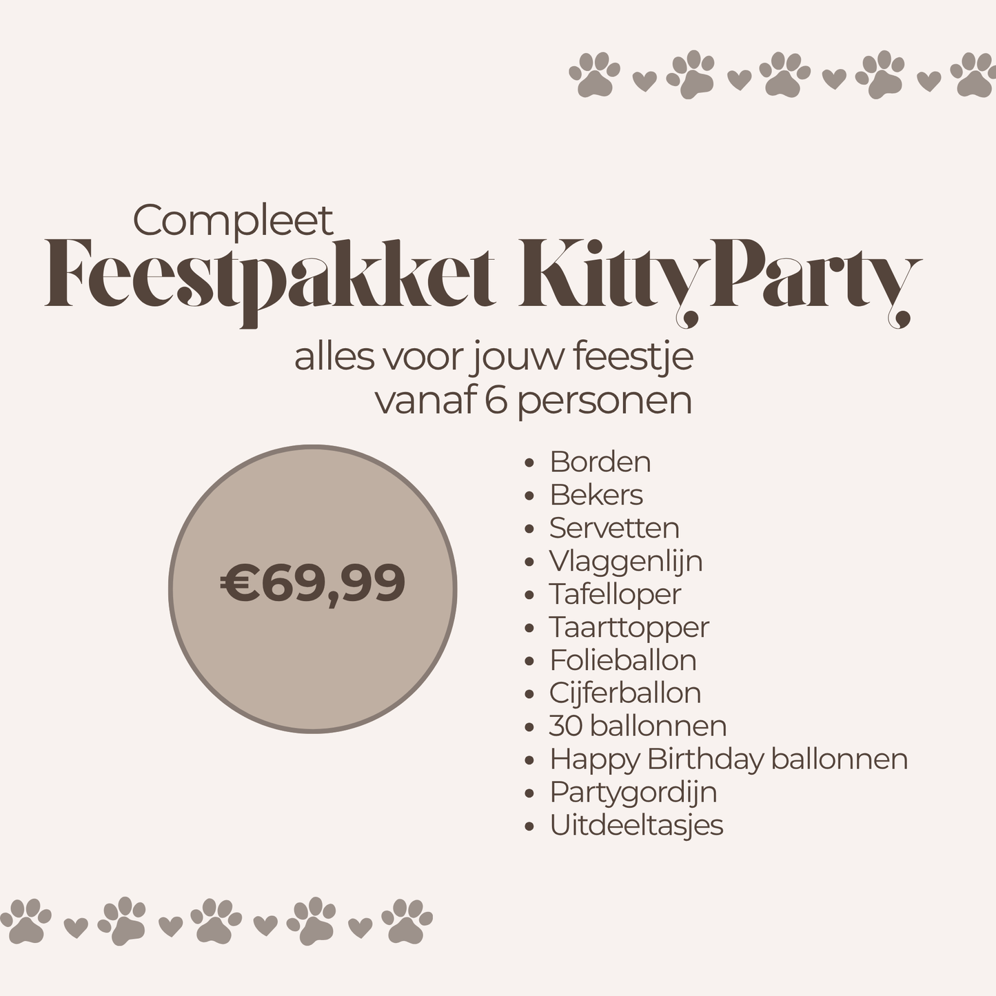 Kitty Party Feestpakket